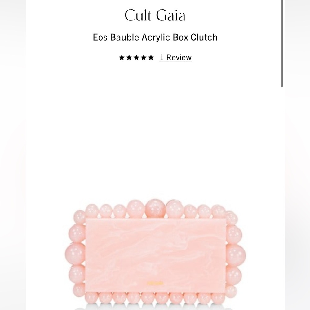 Cult gaia eos bubble acrylic box clutch
